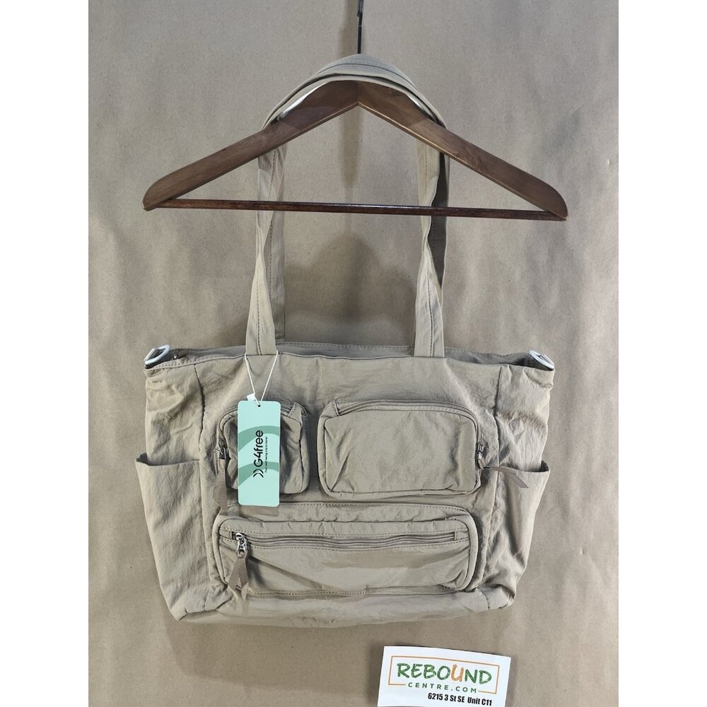 NWT G4Free Beige Tote Bag